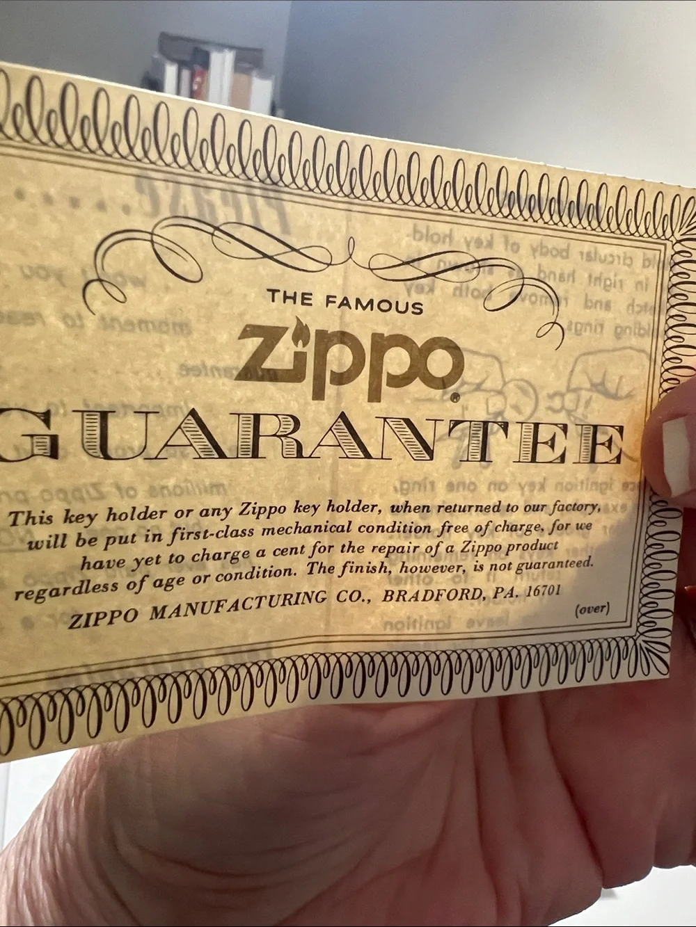 Zippo Silver Metal Double-Ring Key Holder -  NWT - Vintage with original box